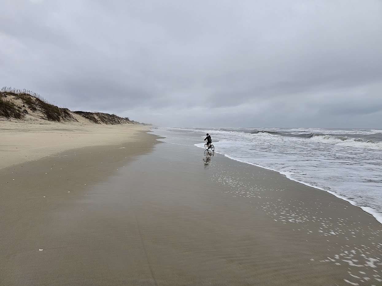 Pristine beach at Carova