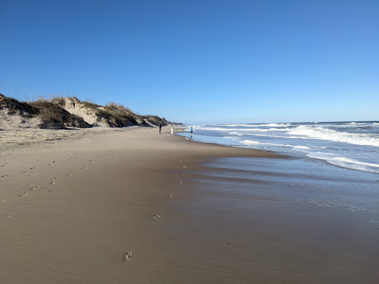 Pristine False Cape beach with dunes and no development